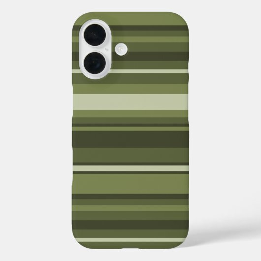 Coques Case-Mate iPhone Bandes vert olive (Verso)