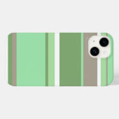 Coques Case-Mate iPhone Bandes vert pâle (Verso (horizontal))