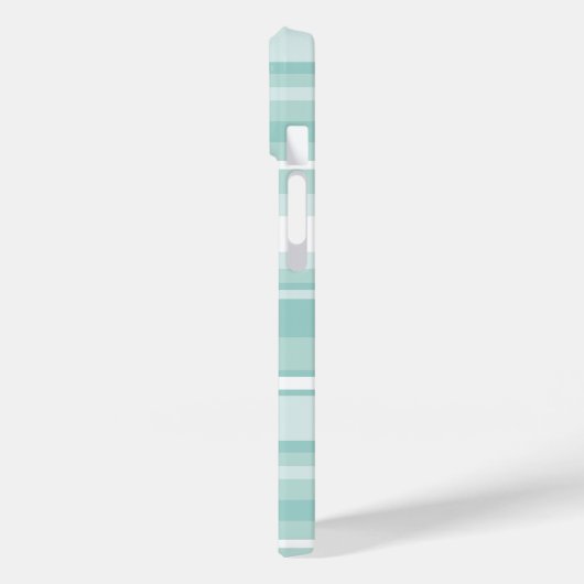 Coques Case-Mate iPhone Bandes vertes à la menthe (Verso / Gauche)