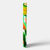 Coques Case-Mate iPhone Bandes vertes à peau simulant le mouvement ou la b (Verso / Droite)