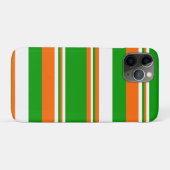 Coques Case-Mate iPhone Bandes vertes, blanches et orange (Dos (Horizontal))