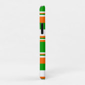 Coques Case-Mate iPhone Bandes vertes, blanches et orange (Dos/Droite)