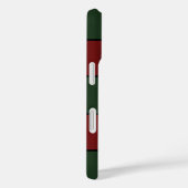 Coques Case-Mate iPhone Bandes vertes et rouges de Noël classiques (Verso / Droite)