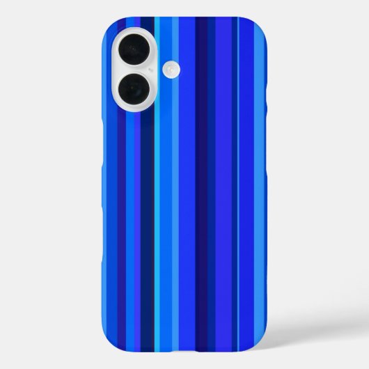 Coques Case-Mate iPhone Bandes verticales bleues (Verso)