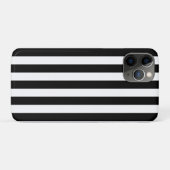 Coques Case-Mate iPhone Bandes verticales chic Noir & Blanc Gratté (Dos (Horizontal))