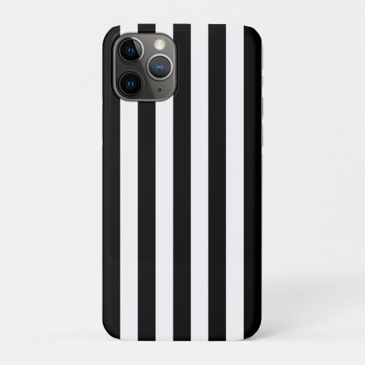 Coques Case-Mate iPhone Bandes verticales chic Noir & Blanc Gratté (Dos)