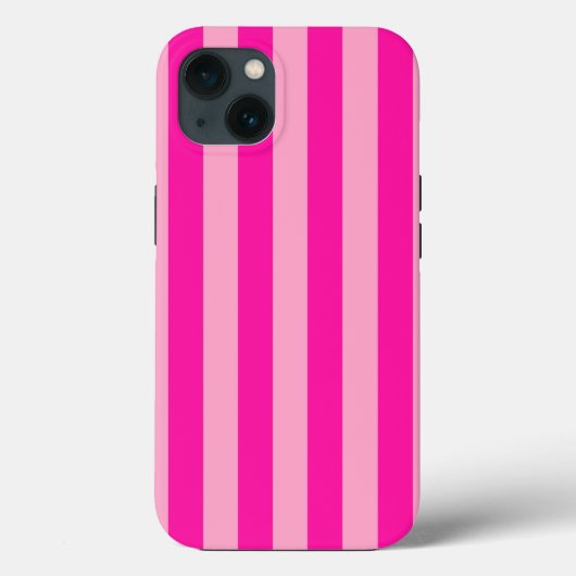 Coques Case-Mate iPhone Bandes verticales rose chaud (Verso)