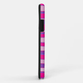 Coques Case-Mate iPhone Bandes violettes et roses intempestives (Dos/Droite)