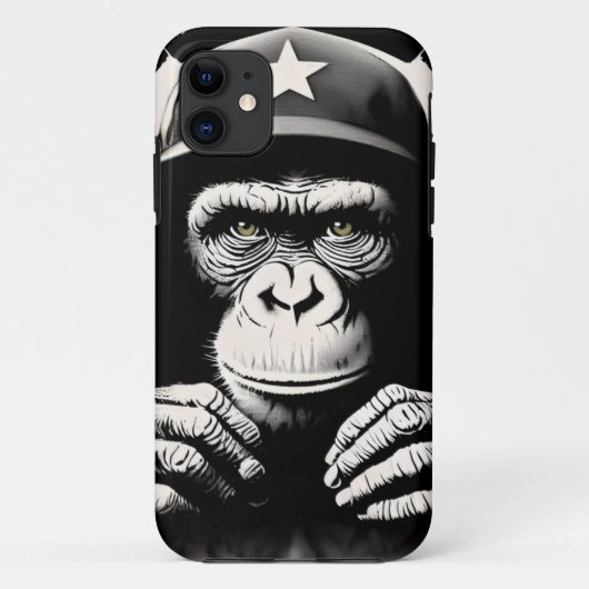 Coques Case-Mate iPhone Banksy DJ Monkey Gorilla Chimp (Dos)