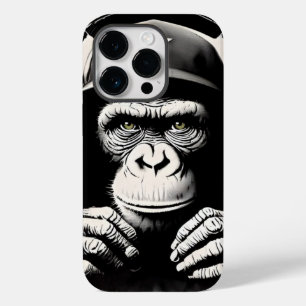 Coque Pour iPhone 14 Pro Banksy DJ Monkey Gorilla Chimp