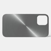 Coques Case-Mate iPhone Bannière arrière - plan texture métal (Verso (horizontal))