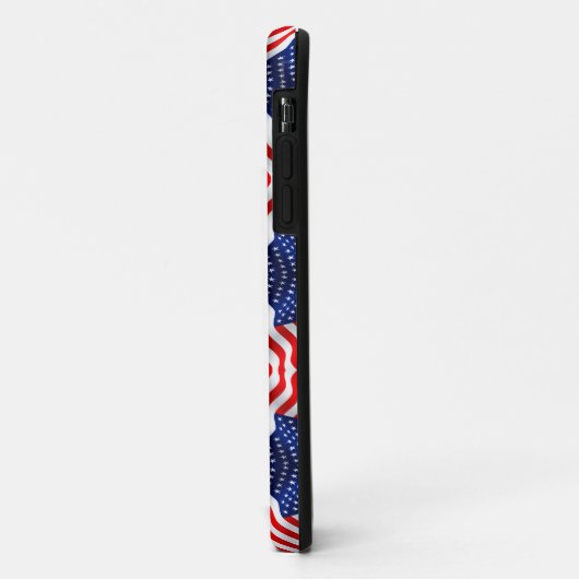 Coques Case-Mate iPhone Bannière drapeau ondulé (Dos/Gauche)