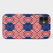 Coques Case-Mate iPhone Bannière drapeau ondulé (Dos (Horizontal))