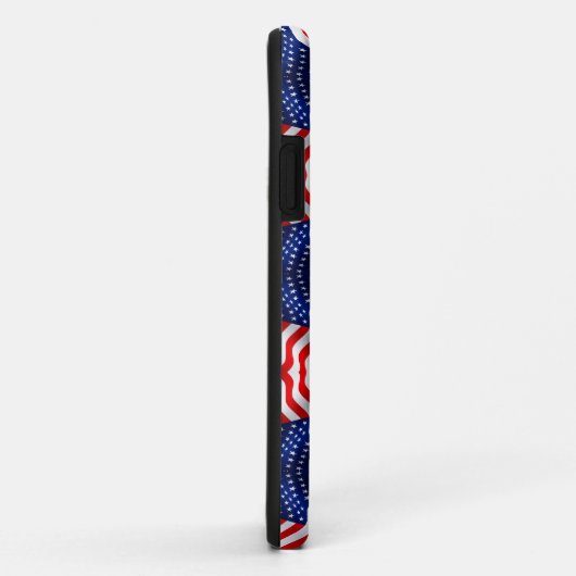 Coques Case-Mate iPhone Bannière drapeau ondulé (Dos/Droite)