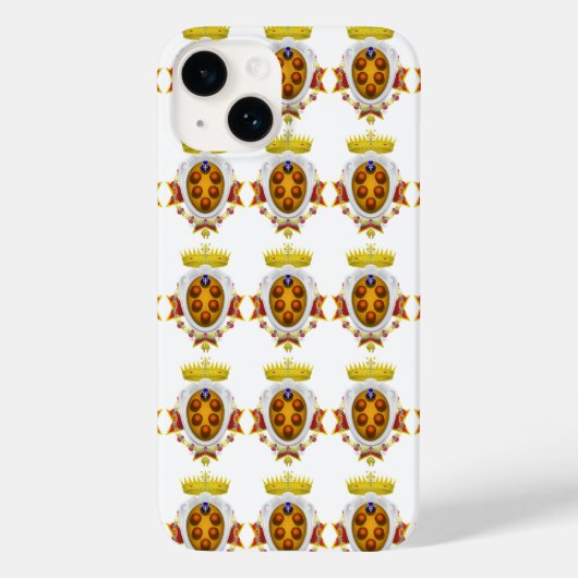 Coques Case-Mate iPhone Bannière Grand-Duché de Toscane (Verso)