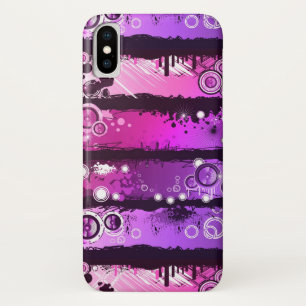 Coque iPhone X Bannière grunge 3 de musique de style