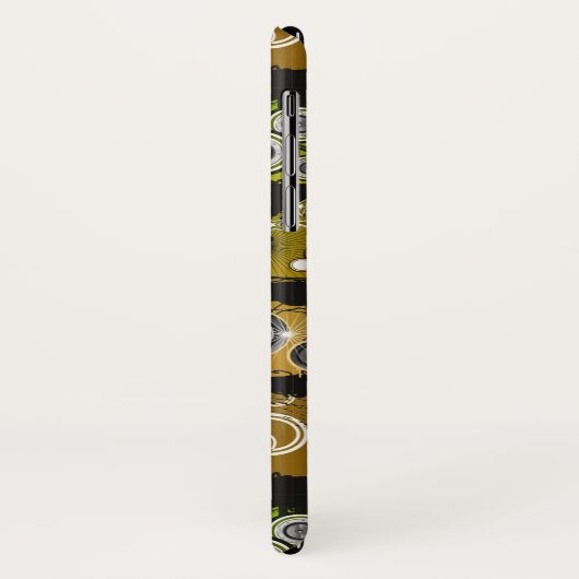 Coques Case-Mate iPhone Bannière grunge de musique de style (Dos/Gauche)