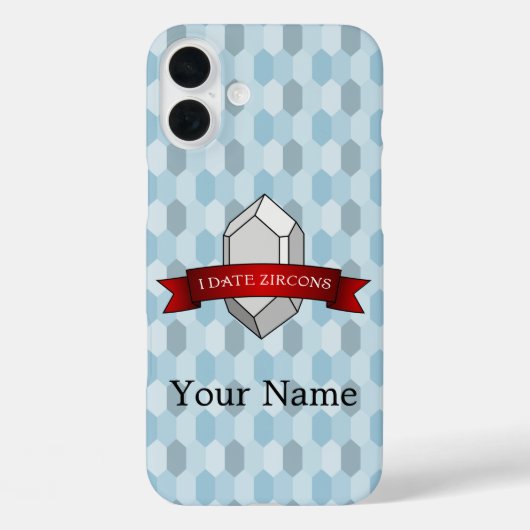 Coques Case-Mate iPhone Bannière I Date Zircons (Verso)
