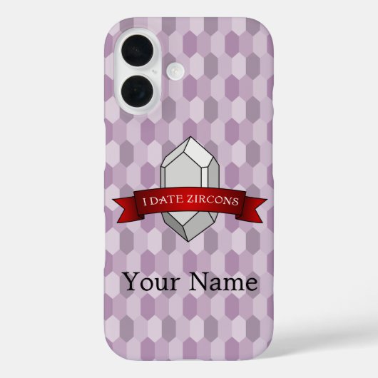 Coques Case-Mate iPhone Bannière I Date Zircons (Verso)
