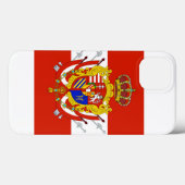 Coques Case-Mate iPhone Bannière rouge blanc Grand-Duché de Toscane (Verso (horizontal))