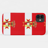 Coques Case-Mate iPhone Bannière rouge blanc Grand-Duché de Toscane (Dos (Horizontal))