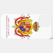 Coques Case-Mate iPhone Bannière rouge blanc Grand-Duché de Toscane (Verso / Droite)
