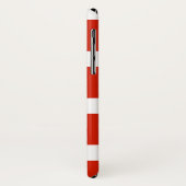 Coques Case-Mate iPhone Bannière rouge blanc Grand-Duché de Toscane (Dos/Gauche)