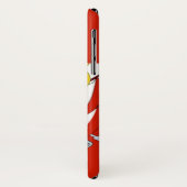 Coques Case-Mate iPhone Bannière rouge blanc Grand-Duché de Toscane (Dos/Gauche)