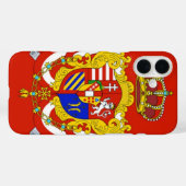 Coques Case-Mate iPhone Bannière rouge blanc Grand-Duché de Toscane (Verso (horizontal))