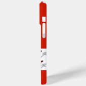 Coques Case-Mate iPhone Bannière rouge blanc Grand-Duché de Toscane (Verso / Gauche)