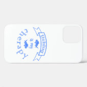Coques Case-Mate iPhone Bannière ruban La pêche est ma thérapie (Verso (horizontal))