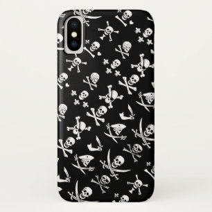 COQUES POUR iPhone BANNIERES PIRATES NOIRS CRÂNE, OS CROISÉS, ÉPÉES