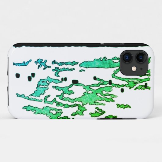 Coques Case-Mate iPhone Banque verte d'alimentation en glace (Dos (Horizontal))