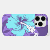Coques Case-Mate iPhone Banzai Beach Hibiscus hawaïen violet (Verso (horizontal))