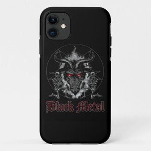 Etui iPhone Case-Mate Baphomet Pentagramme Métal Noir