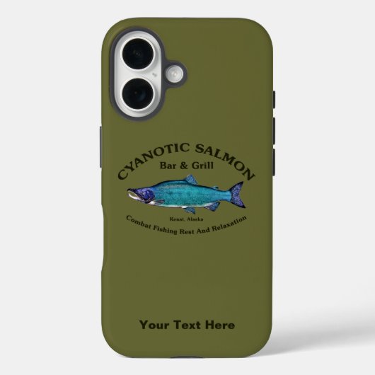 Coques Case-Mate iPhone Bar & Grill du Saumon Cyanotique (Verso)