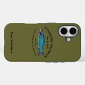 Coques Case-Mate iPhone Bar & Grill du Saumon Cyanotique (Verso (horizontal))
