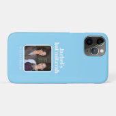 Coques Case-Mate iPhone Bar Mitsva en typographie grasse bleue douce (Dos (Horizontal))