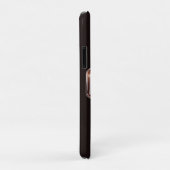 Coques Case-Mate iPhone Barbara Nom Rose Or Diamant Pailletant (Dos/Droite)