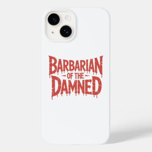 Coques Case-Mate iPhone Barbarde de l'horreur gothique Damné (Verso)
