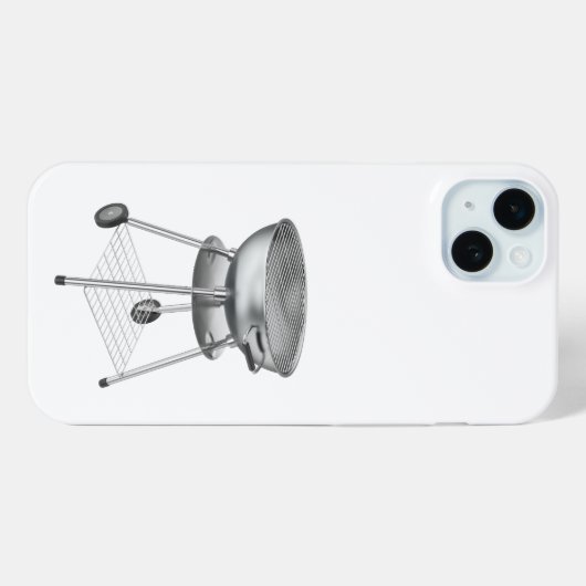 Coques Case-Mate iPhone Barbecue au charbon d'argent (Verso (horizontal))
