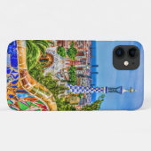 Coques Case-Mate iPhone Barcelone Espagne Parc Guell Mosaic Bench Art (Dos (Horizontal))