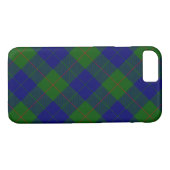Coques Case-Mate iPhone Barclay clan tartan bleu vert plaid (Dos (Horizontal))