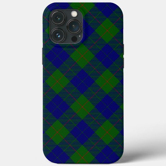 Coques Case-Mate iPhone Barclay tartan bleu vert carreau (Verso)