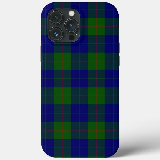 Coques Case-Mate iPhone Barclay tartan bleu vert plaid (Verso)
