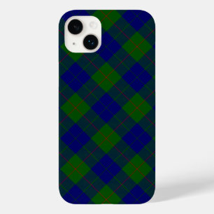 Coque Pour iPhone 14 Plus Barclay tartan bleu vert plaid