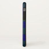 Coques Case-Mate iPhone Barclay tartan bleu vert plaid (Dos/Gauche)