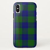 Coques Case-Mate iPhone Barclay tartan bleu vert plaid (Dos)