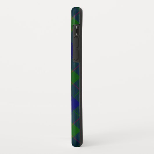 Coques Case-Mate iPhone Barclay tartan bleu vert plaid (Dos/Gauche)