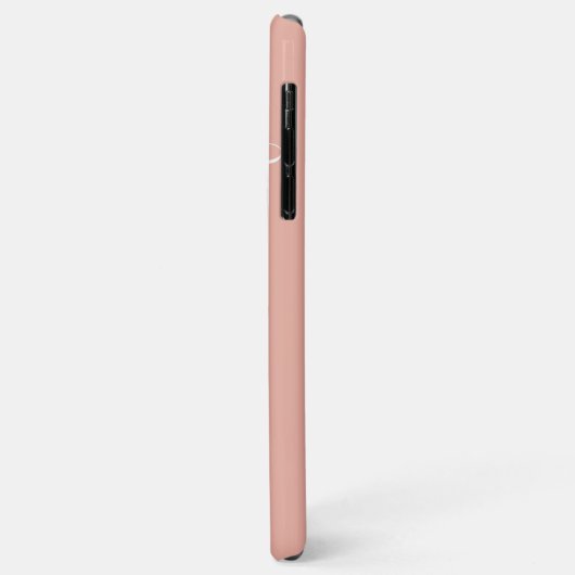 Coques Case-Mate iPhone Barely Pink Personalized (Dos/Gauche)